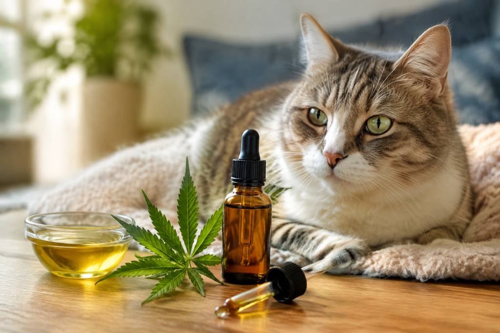 Cannabidiol pour chat : bienfaits potentiels et précautions d’utilisation